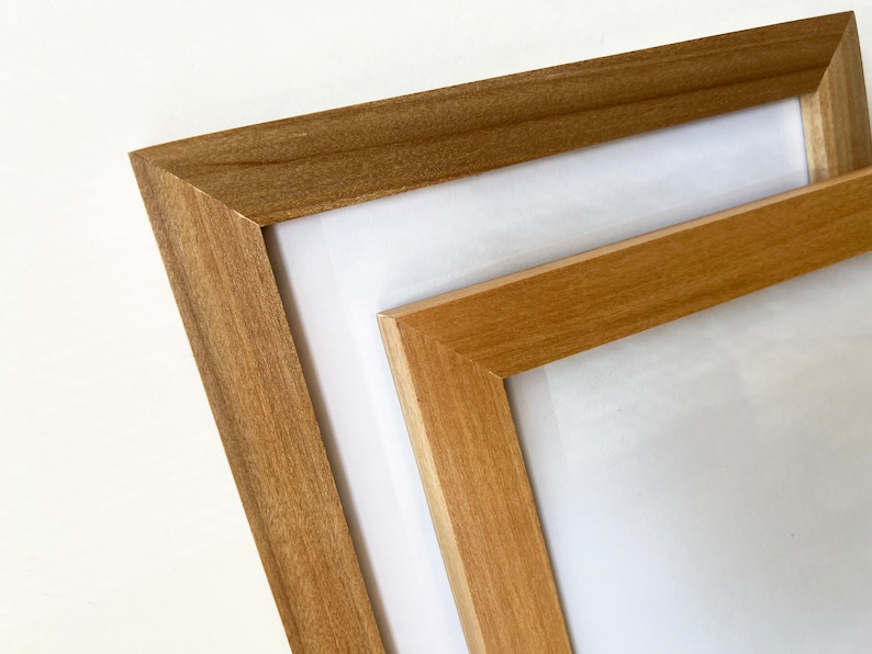 Solid Natural WILLOW Wood Picture Frame 1.5" Wide Style Choose your frame size 2x6, 2x2 up to 24x36 inches image 8