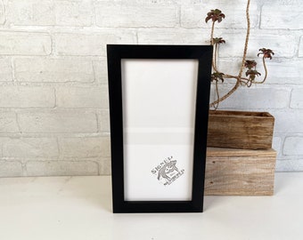 SHIPS TODAY - 6x12" Panoramic Frame - 1x1 Flat Style with Solid Black Finish - In Stock - 6 x 12 Picture Frames