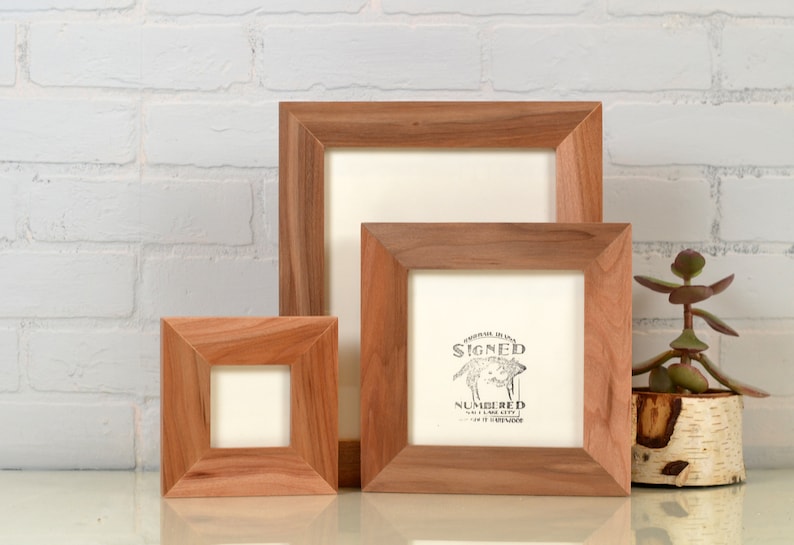 Solid Natural WILLOW Wood Picture Frame 1.5" Wide Style Choose your frame size 2x6, 2x2 up to 24x36 inches image 1
