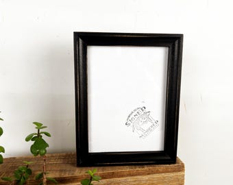 6x8" Picture Frame - SHIPS TODAY - Foxy Cove Style with Vintage Black Finish - In Stock - 6 x 8 Picture Frames