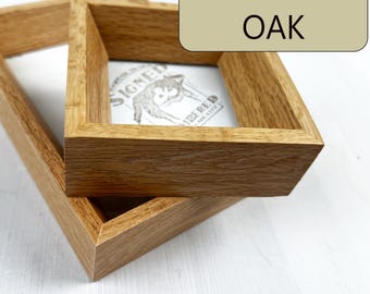 SHIPS RIGHT AWAY - 4x6, 5x7, 6x6, 6x8, 8x10, 11x14 - Choose Your Size - Park Slope Style in Natural Oak Hardwood - In Stock
