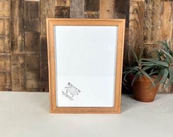 9x12 Picture Frame - SHIPS TODAY - Foxy Cove Style with Burnished Natural Alder Finish - In Stock - Handmade Frame 9 x 12 inch size