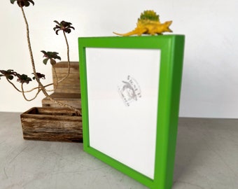 SHIPS TODAY - 8x10 Picture Frame - Vintage Pear Finish in Deep Rounded Style - In Stock - 8 x 10 Photo Frame Gallery Green