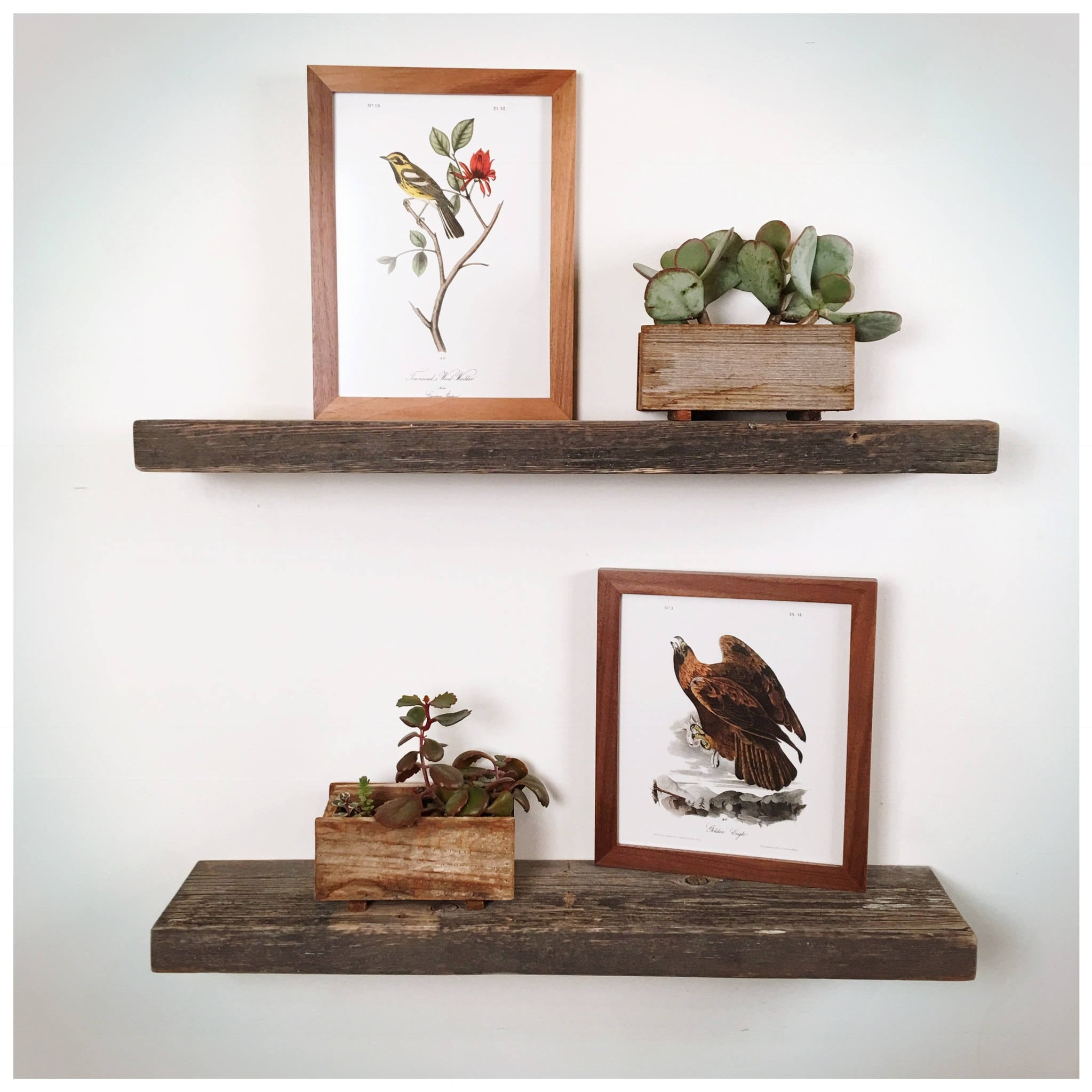 Floating Shelf Reclaimed Wood 24 Wide Rustic Float Shelf Rustic Barn