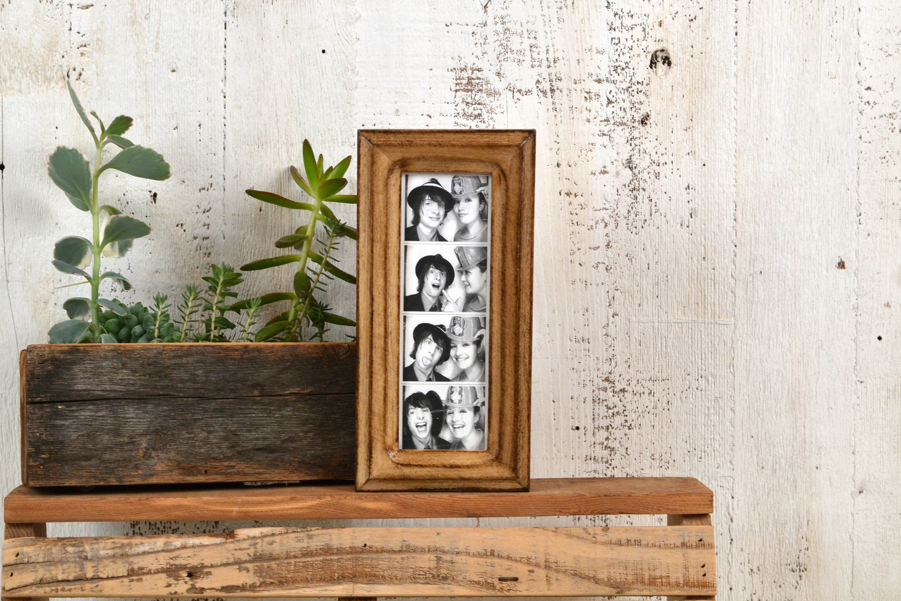 Photo Booth Frame for 2 x 6 Picture Strip in Double Cove Style with ...