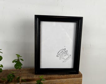 6x8" Picture Frame - SHIPS TODAY - Foxy Cove Style with Vintage Black Finish - In Stock - 6 x 8 Picture Frames
