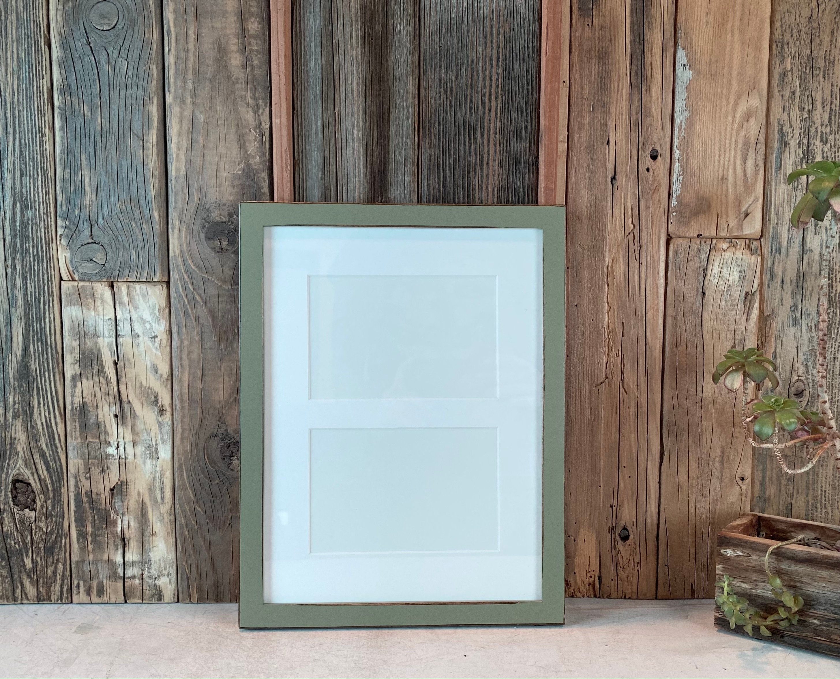 9x12 Picture Frame Mat Windows Fit 2 4x6 Photos in Peewee Style and Color  of Your Choice 9x12 Frame Collage Frame 4x6 