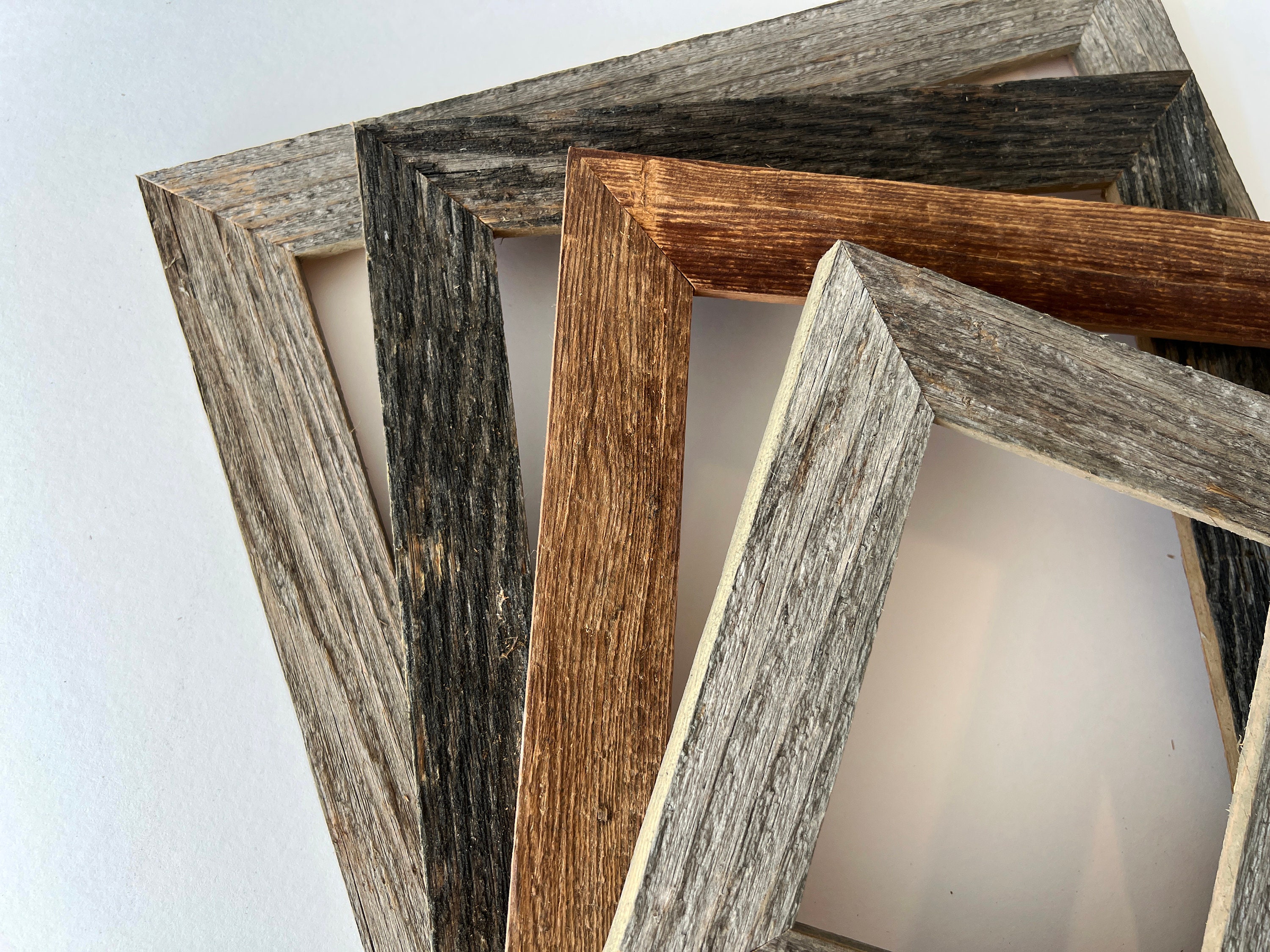 Rustic Natural Reclaimed Cedar Wood Picture Frame Choose - Etsy Sweden