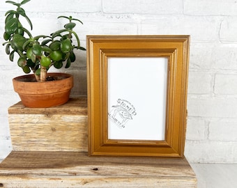 SHIPS TODAY - 5x7" Picture Frame - Diplomat Style with Vintage Roman Gold Finish - In Stock - 5 x 7 Photo Frame Classic Decor