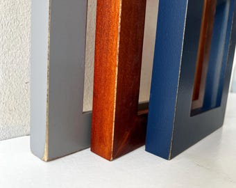 Vintage Color of Your Choice in Mountain Dandy style - Choose your frame size - 2x2 up to 20x30" Rustic Deep Style - Free Shipping