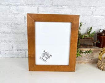 8x10 Picture Frame - SHIPS TODAY - 1.5 inch Solid Alder style with Vintage Toasty Brown Finish - In Stock - 8 x 10 Photo Frame