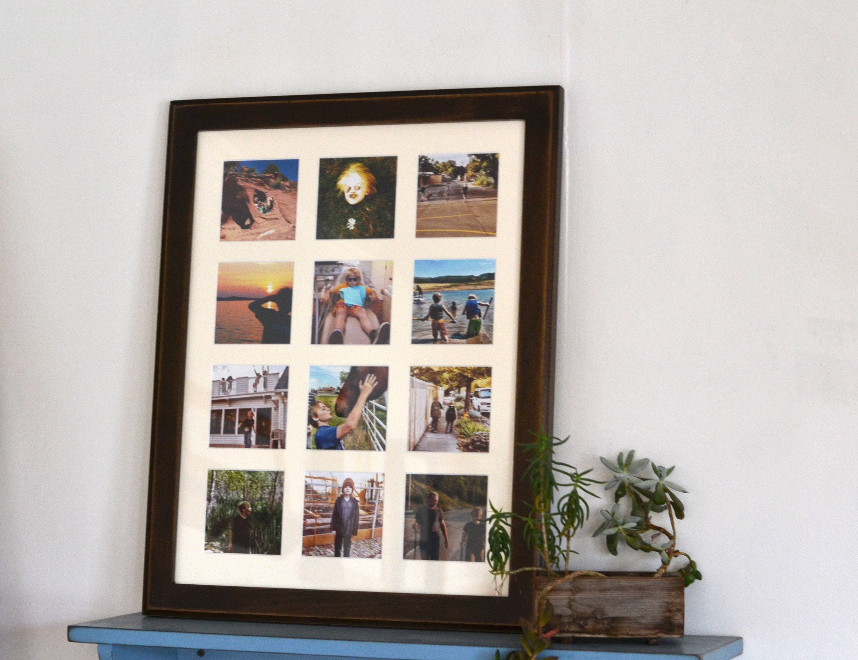 Collage Frame 16x21 Outside Cove Style With Mat Windows