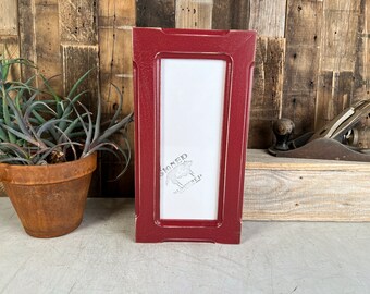 4x10" Picture Frame - SHIPS TODAY - 1.5 Wide Bones Style with Vintage Wine Finish - In Stock - 4 x 10 inch Panoramic Photo Frame