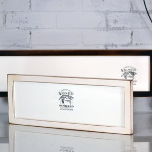 Panoramic Picture Frame in 1x1 Flat Style and Vintage Color of Your Choice - Select Your Size 2x6, 5x15, 6x12, 6x18 and more