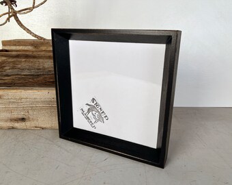 SHIPS TODAY - 8x8" Picture Frame - Park Slope Style with Vintage Black Finish - In Stock - 8 x 8 Square Photo Frame