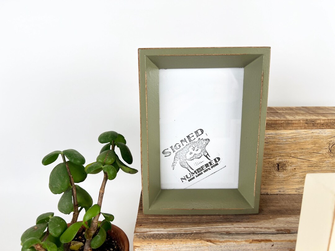 SHIPS TODAY 4x6 Picture Frame Park Slope Style With Vintage Old Green ...