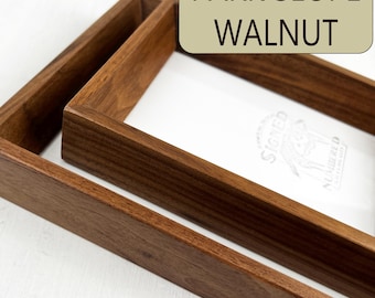 SHIPS RIGHT AWAY - 4x6, 5x7, 6x6, 6x8, 8x10, 11x14 - Choose Your Size - Park Slope Style in Natural Walnut Hardwood - In Stock