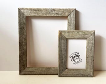 SHIPS RIGHT AWAY - Rustic Natural Reclaimed Cedar Picture Frame In Stock - Choose Your Size - Upcycled Reclaimed Wood Frame- 3x3 up to 16x20