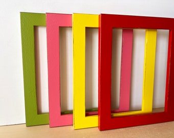 Vintage Color of Your Choice in 1.5 Standard Style - Choose your frame size  2x2 up to 24x36 inches - A4 8.3x11.7 size frame