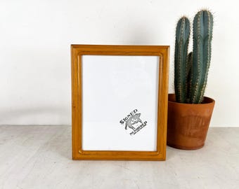 SHIPS TODAY - 8x10 Picture Frame in 1x1 Double Cove Style with Vintage Honey Dye on Alder Finish - In Stock - 8 x 10 Photo Frame