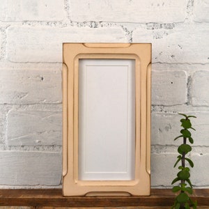 4x8 Picture Frame for 2x6 Photo Booth Strip in Shallow Bones and Color OF YOUR CHOICE Photo Booth Frame 2x6 Wooden Picture Frame image 3