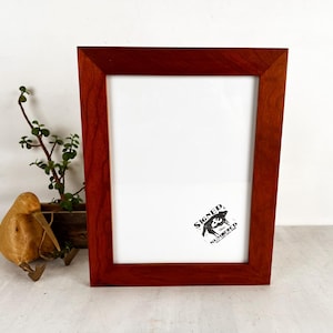 9x12 Picture Frame - SHIPS RIGHT AWAY - 1.5 Cherry Standard Style with Solid Wood Tone Finish - In Stock - Handmade Frame 9 x 12 inch size