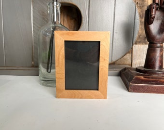 SHIPS TODAY - 3.25 x 4.5" Picture Frame - Peewee Style with Natural Alder Finish - In Stock - 3.25x4.5 inch Frame for 2.1x3.3 Instax Photo