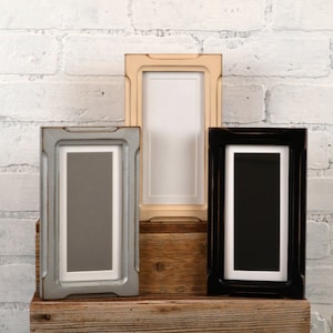 4x8 Picture Frame for 2x6 Photo Booth Strip in Shallow Bones and Color OF YOUR CHOICE Photo Booth Frame 2x6 Wooden Picture Frame image 1