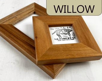 SHIPS RIGHT AWAY - Choose your size - 5x7, 8x10, 11x14, 11x17, 16x20 - Solid Willow hardwood picture frame in 1.5 Standard style