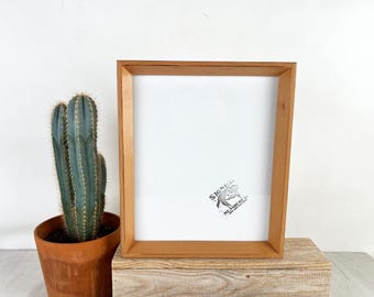 SHIPS RIGHT AWAY - 10x12 Picture Frame - Park Slope Style with Burnished Natural Alder Finish - In Stock 10 x 12 inch Wood Frame