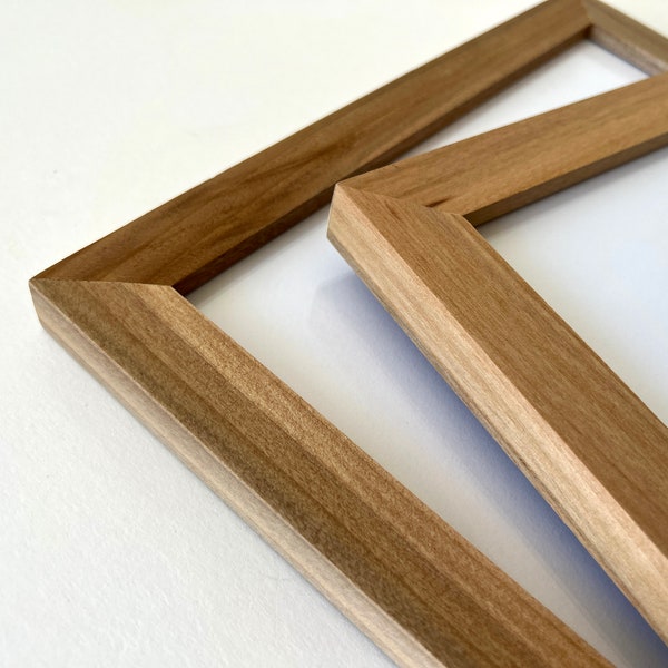 Solid Natural WILLOW Wood Picture Frame 1.5" Wide Style Choose your frame size 2x6, 2x2 up to 24x36 inches