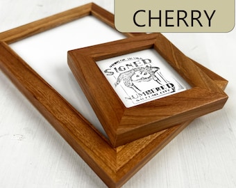 SHIPS RIGHT AWAY - 4x6, 5x7, 6x6, 6x8, 8x10, 11x14 - Choose Your Size - Peewee Style in Natural Cherry Hardwood - In Stock