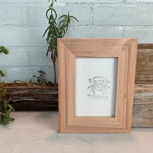 Solid Natural WILLOW Wood Picture Frame 1.5" Wide Style Choose your frame size 2x6, 2x2 up to 24x36 inches image 5