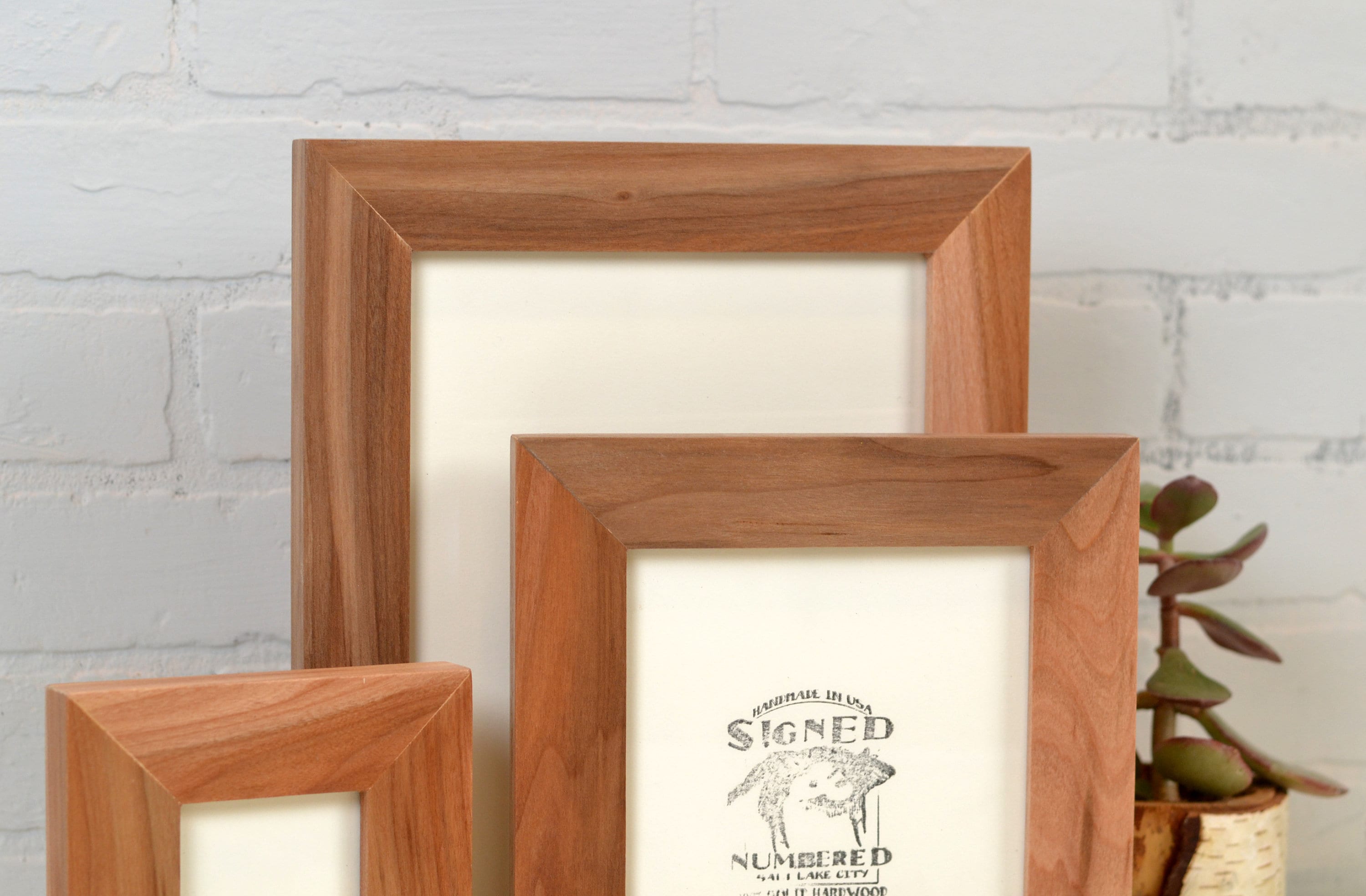 Solid Natural Willow Wood Picture Frame 15 Wide Style Etsy