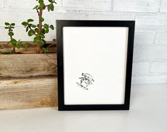 SHIPS TODAY - 8x10 Picture Frame with Vintage Black Finish in Peewee Style - In Stock - 8 x 10 Photo Frame Rustic Black
