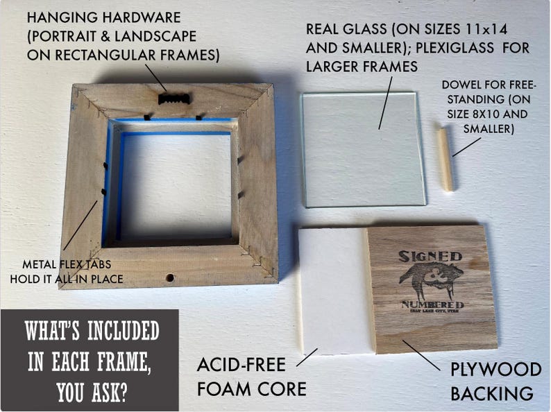 Vintage Color of Your Choice in 1x1 Flat Style Choose your frame size: 2x2 up to 18x24 inches - A4 size Picture Frames image 10