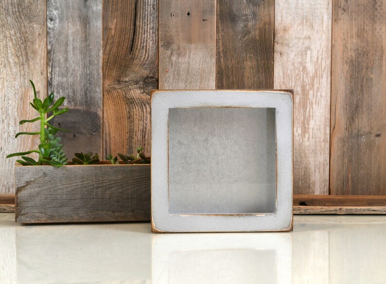 Handmade Small Square Shadow Box Frame Holds up to 6 x 6 x Etsy