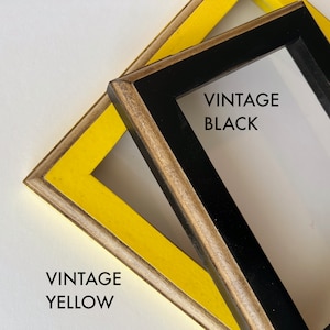 Vintage Color of Your Choice in 1x1 2-tone Style - Choose Your Frame ...