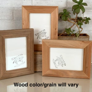Solid Natural WILLOW Wood Picture Frame 1.5" Wide Style Choose your frame size 2x6, 2x2 up to 24x36 inches image 2