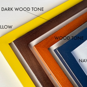 Panoramic Picture Frame Vintage COLOR of YOUR CHOICE 1x1 Flat Style ...