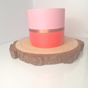 Tuscany Pink Plant Pot – Vibrant Blush, Pink & Copper | Elegant 3-Toned Planter for Home Decor