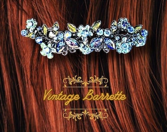 Women's Vintage Hairclip Irridescent Blue