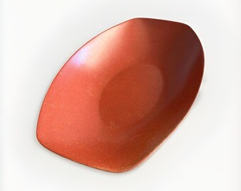 Vintage 1950s/60s MCM Midcentury  Modern Flintwood Oblong Dish Pasadena Calif