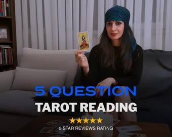 5 Question Tarot Reading | Same Hour, Accurate Guidance