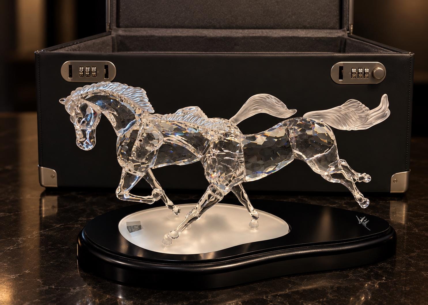 Swarovski Crystal Horse Figurines - Etsy
