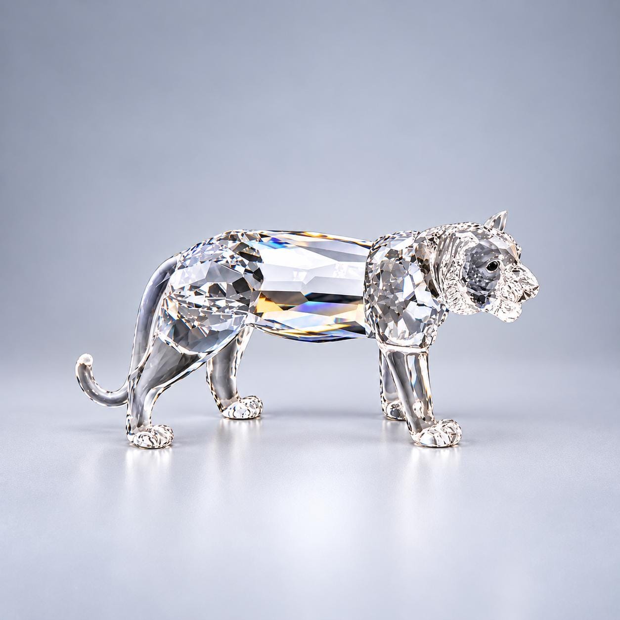 Swarovski Crystal Figurines Tiger - Etsy