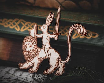 Die Umkehrung des Kavaliers: Ein mittelalterlicher Hase-Ritter-Magnet