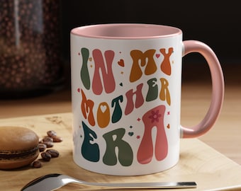 Retro Mother Era Mug, Trendy Mother's Day Coffee Cup, Groovy Mom Gift, Cute Mom Mug, Ceramic Cup Gift for Mom, Mom Gift Ideas, M0016