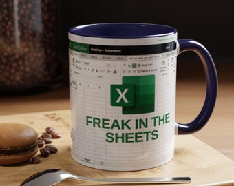 Funny Excel Mug | Office Humor Gift | Accountant & Data Analyst Gift | Geeky Tech Mug | Nerdy Gift for Coworkers | Gift For Her| X0010