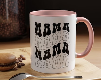 MAMA Mug Retro Funky Gift, Funny Groovy Coffee Cup for Mom, Gift for Mom, Mother’s Day Mug, Gift for Her, Aesthetic Mama Cup, M0047